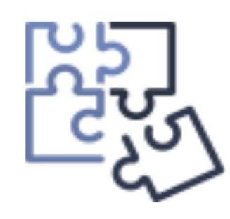 Logo konferencji przedstawiające cztery puzzle, z których jeden, znajdujący się w prawym dolnym rogu, nie jest ułożony z pozostałymi
